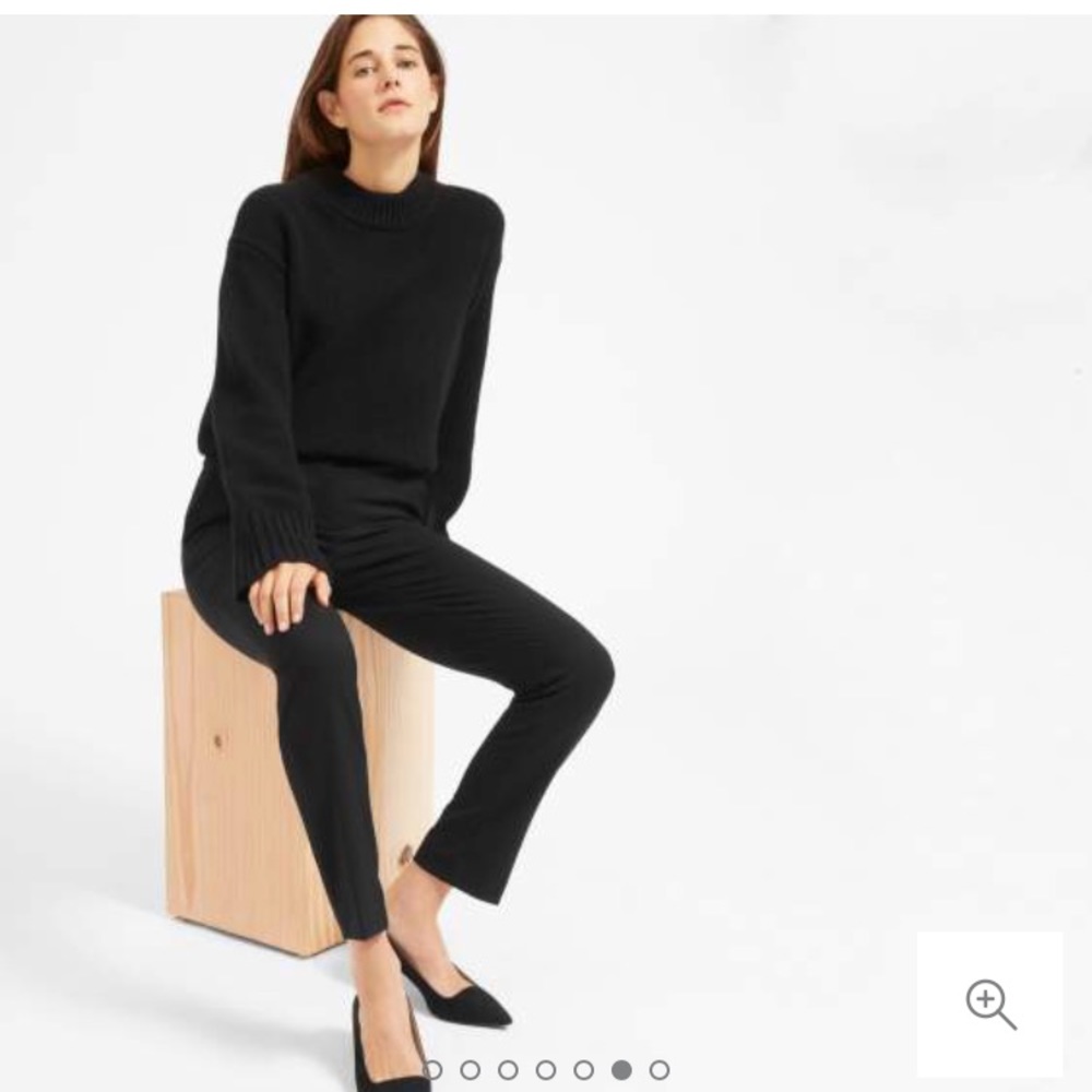 Black wool Everlane pants size 2